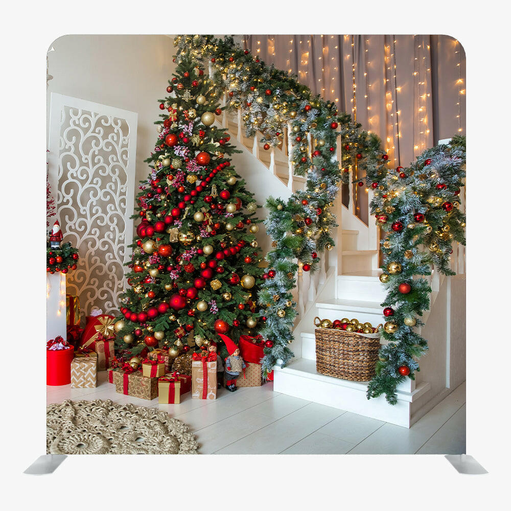 Christmas STRAIGHT TENSION FABRIC MEDIA WALL - 63.
