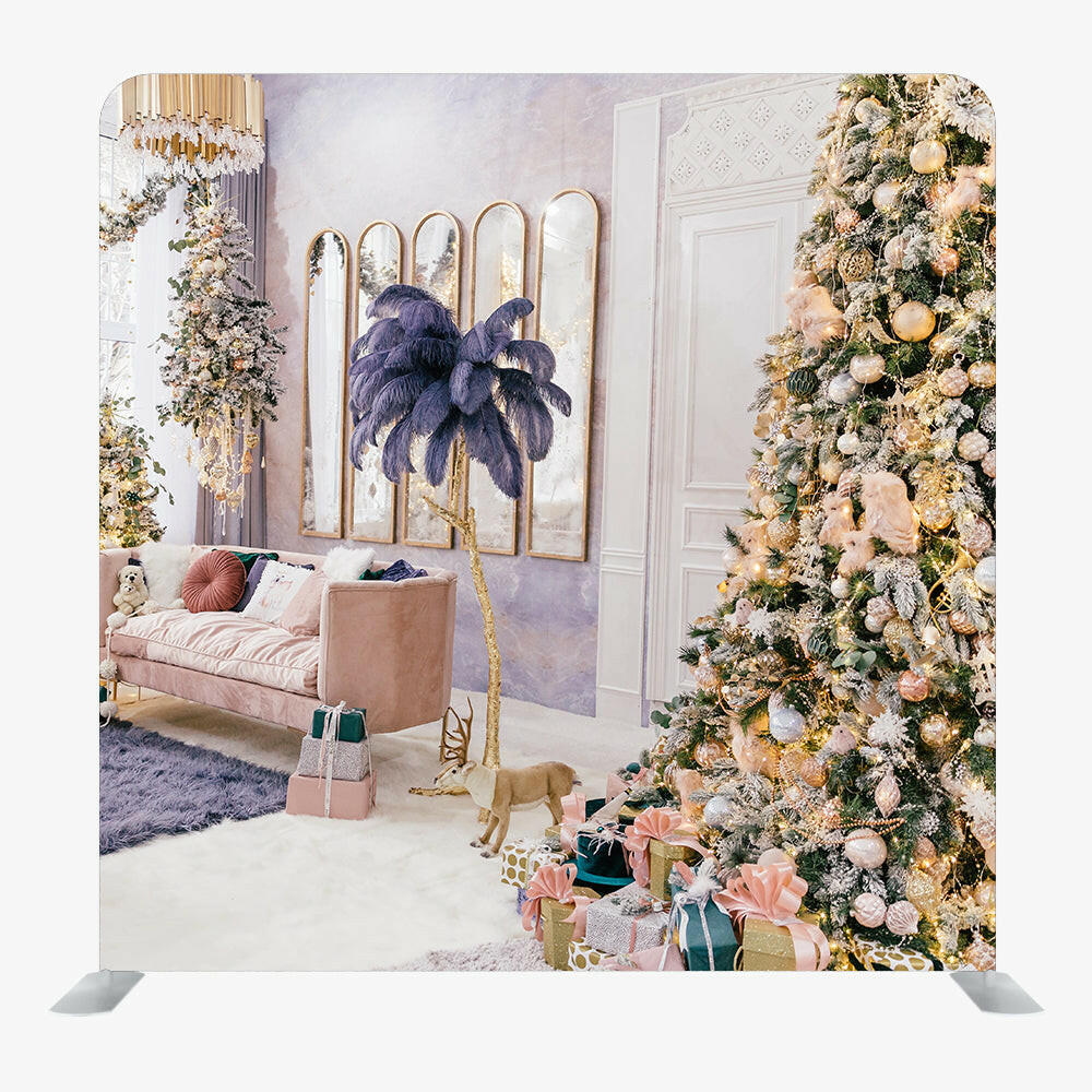 Christmas STRAIGHT TENSION FABRIC MEDIA WALL - 64.