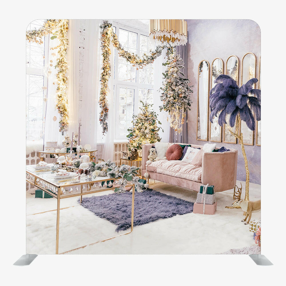 Christmas STRAIGHT TENSION FABRIC MEDIA WALL - 65.