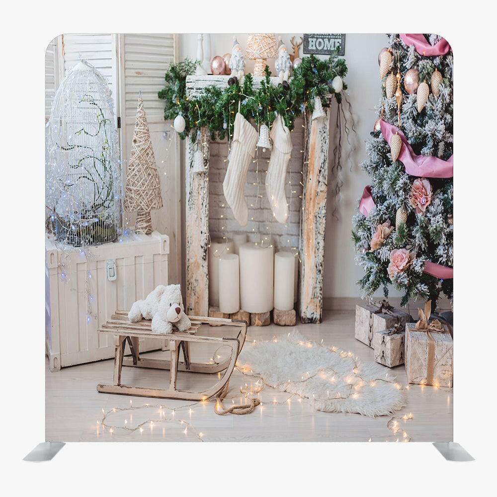 Christmas STRAIGHT TENSION FABRIC MEDIA WALL - 66.