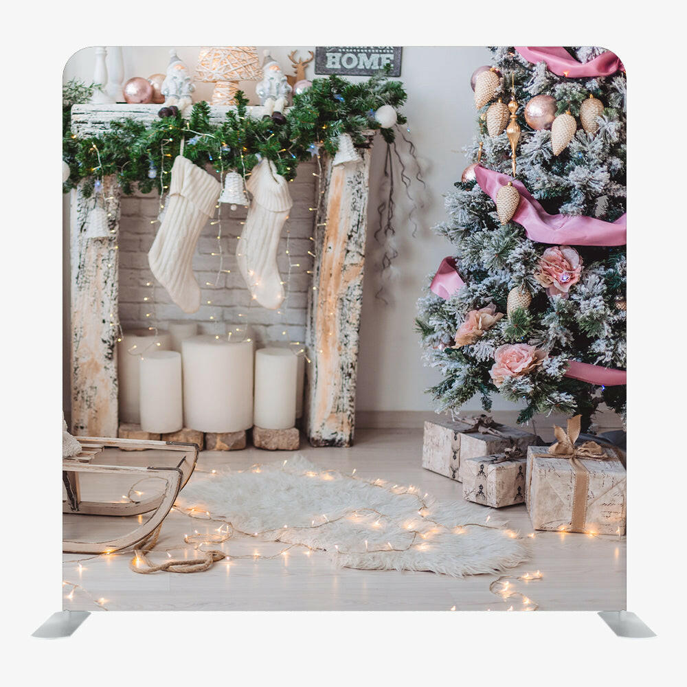 Christmas STRAIGHT TENSION FABRIC MEDIA WALL - 67.