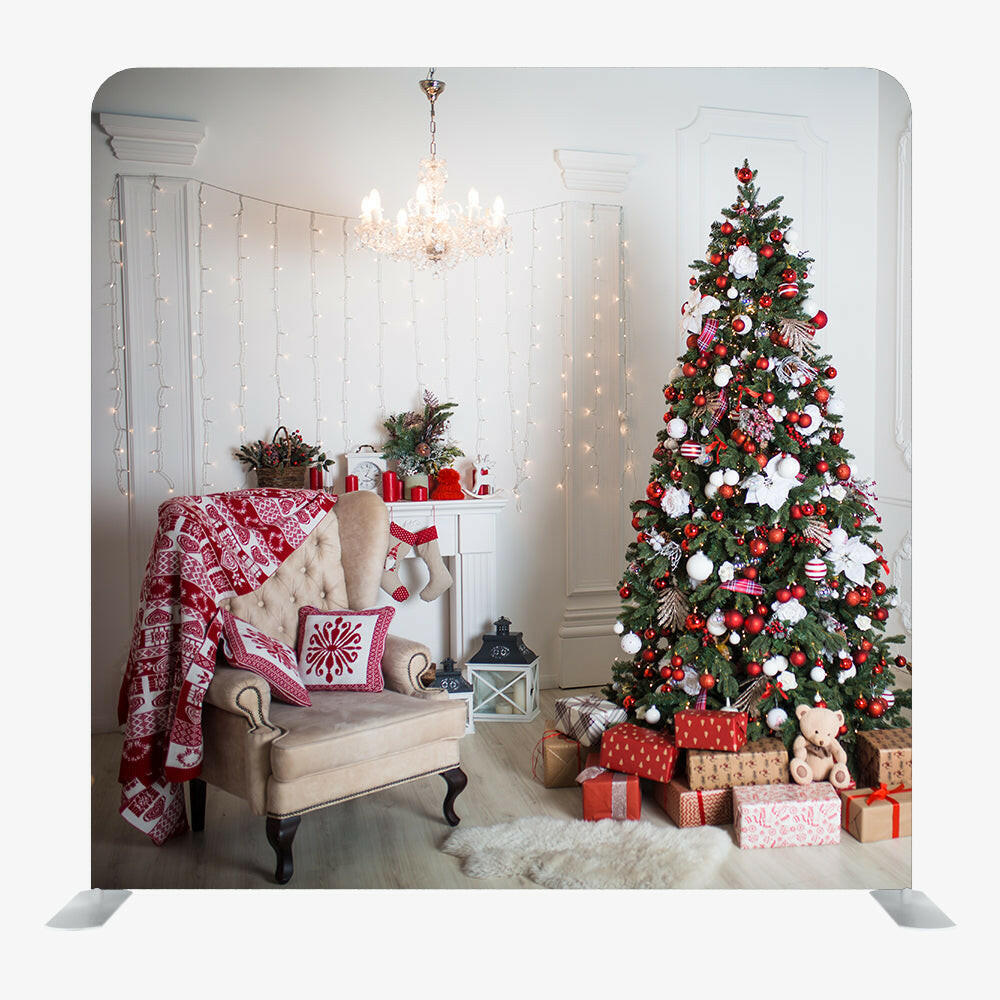 Christmas STRAIGHT TENSION FABRIC MEDIA WALL - 71.