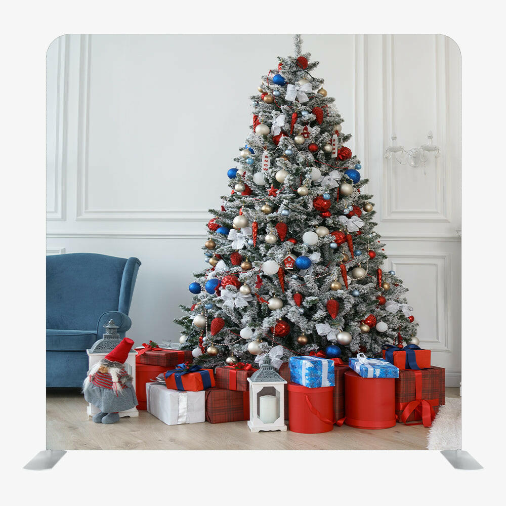 Christmas STRAIGHT TENSION FABRIC MEDIA WALL - 73.