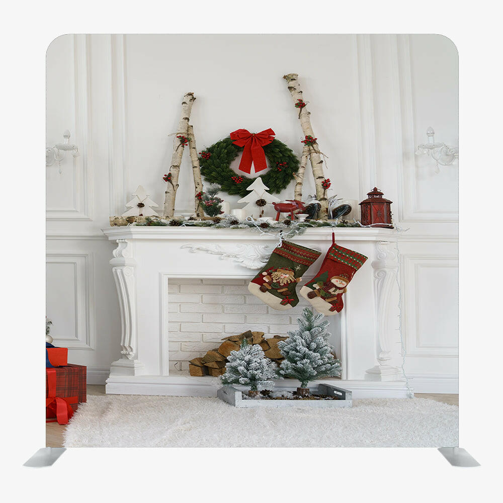 Christmas STRAIGHT TENSION FABRIC MEDIA WALL - 74.