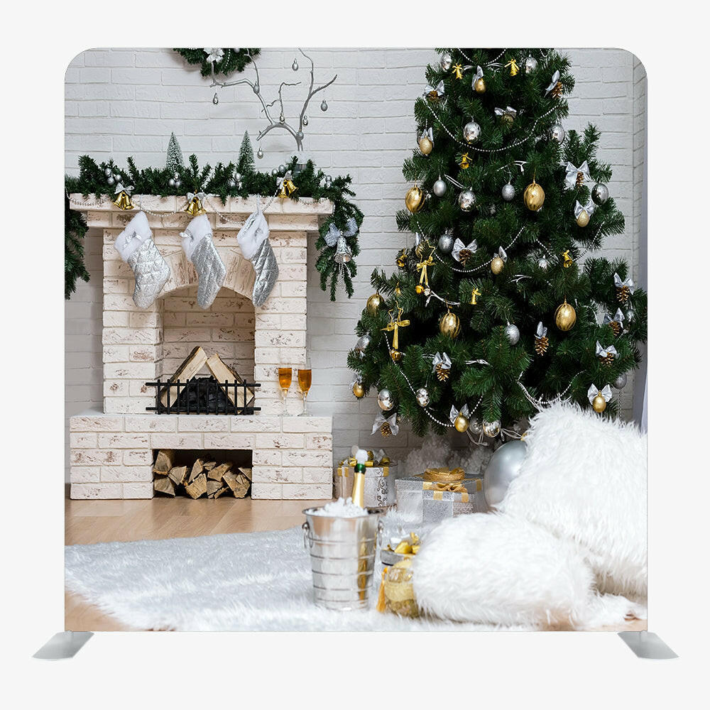 Christmas STRAIGHT TENSION FABRIC MEDIA WALL - 75.