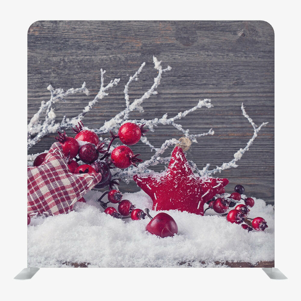 Christmas STRAIGHT TENSION FABRIC MEDIA WALL - 81.