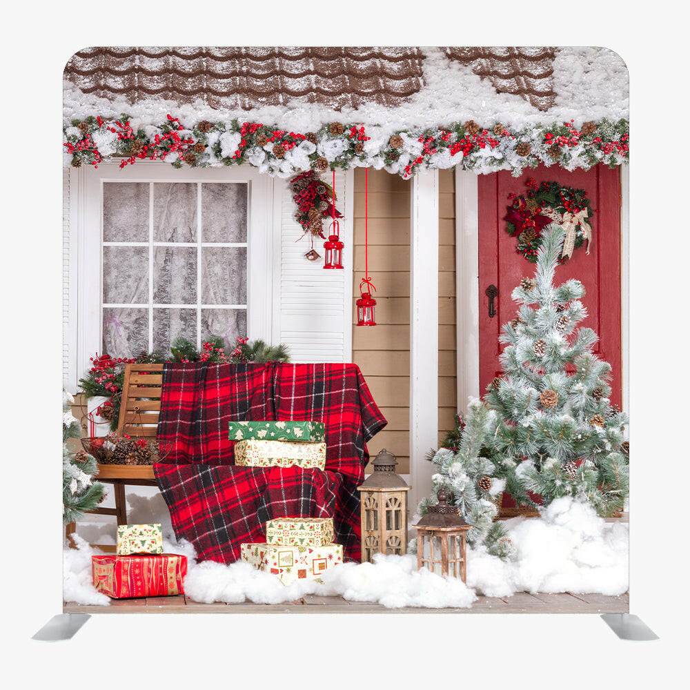 Christmas STRAIGHT TENSION FABRIC MEDIA WALL - 83.