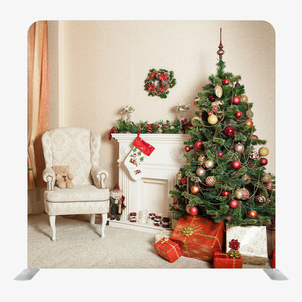 Christmas STRAIGHT TENSION FABRIC MEDIA WALL - 87.