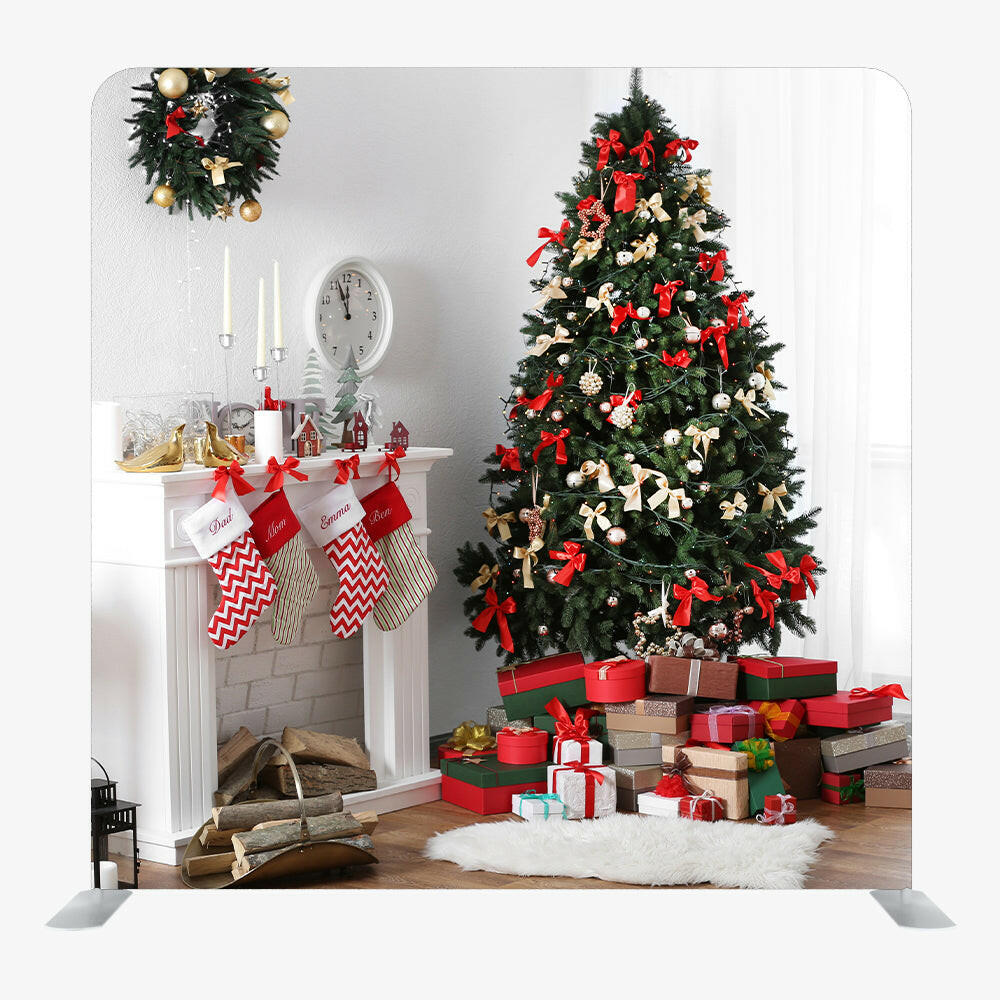 Christmas STRAIGHT TENSION FABRIC MEDIA WALL - 90.