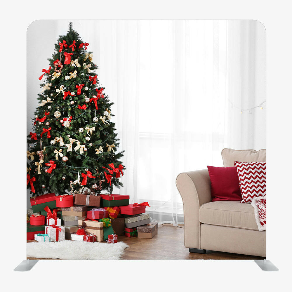 Christmas STRAIGHT TENSION FABRIC MEDIA WALL - 91.