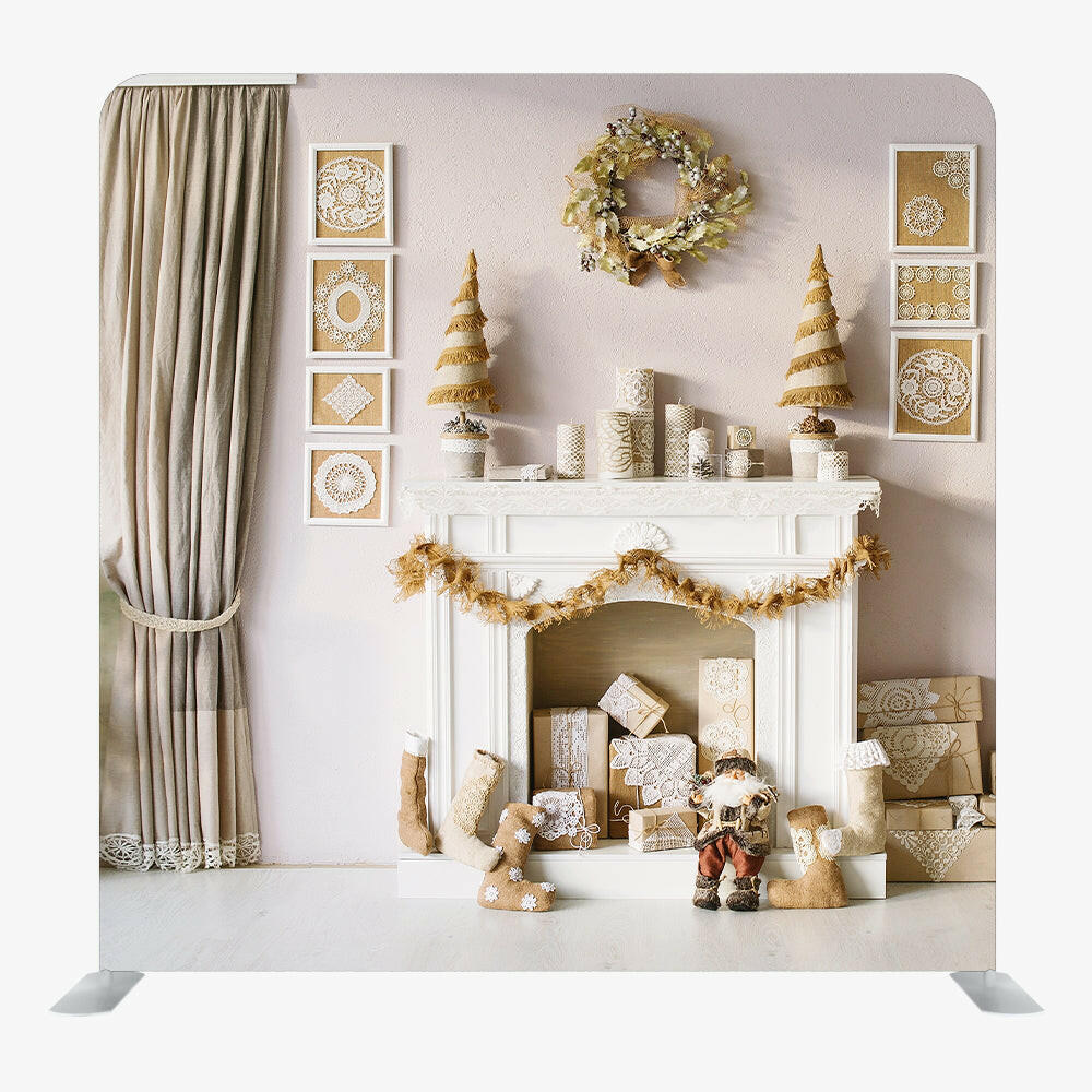Christmas STRAIGHT TENSION FABRIC MEDIA WALL - 93.