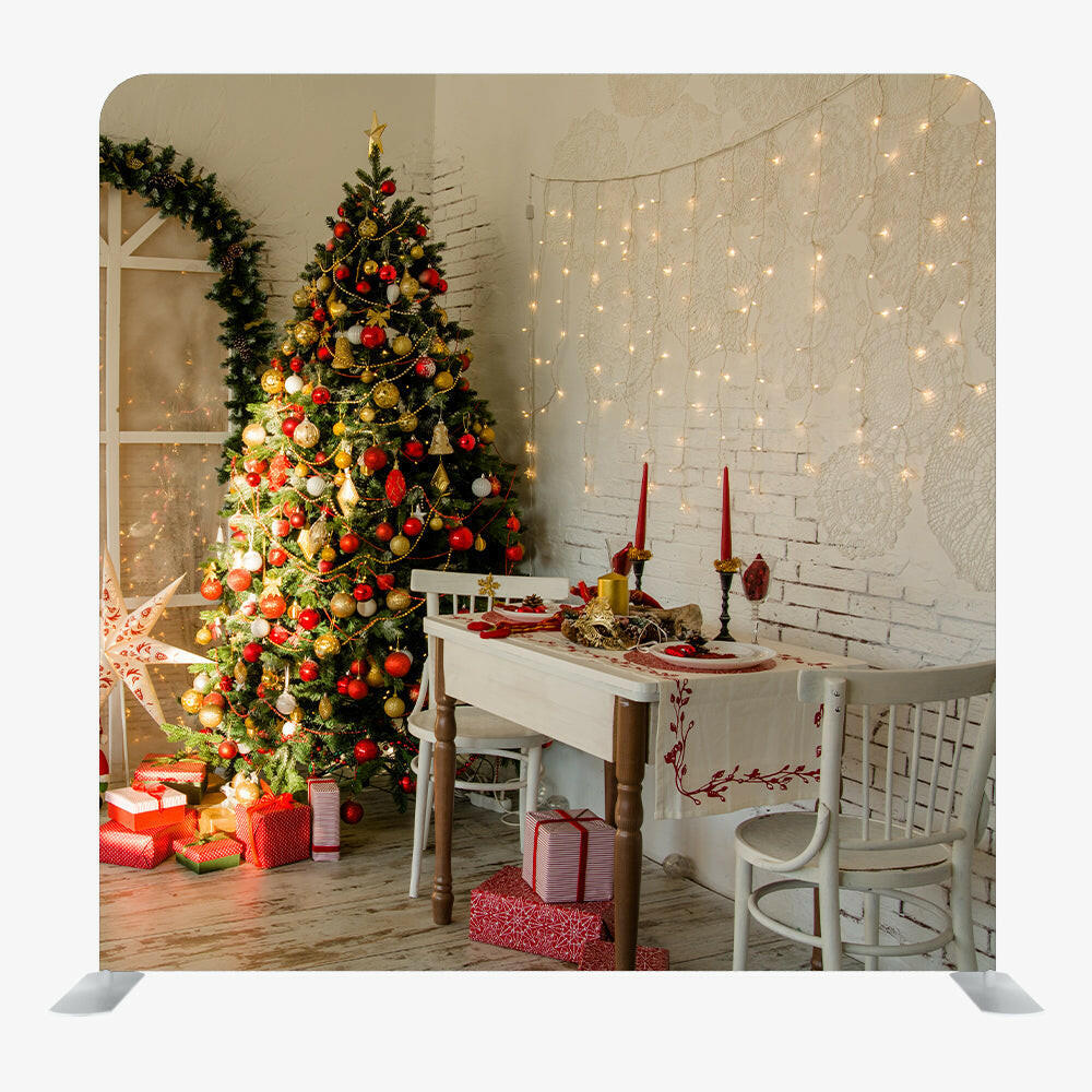 Christmas STRAIGHT TENSION FABRIC MEDIA WALL - 95.