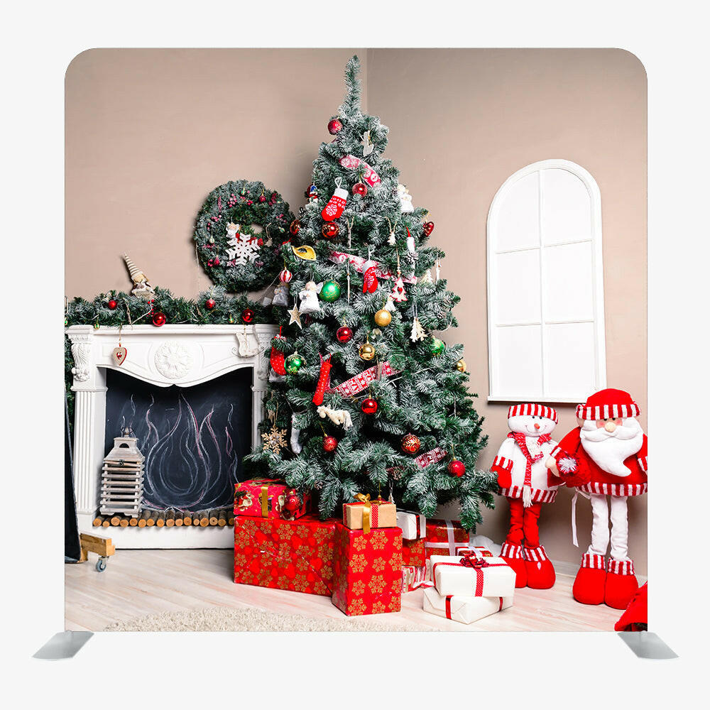 Christmas STRAIGHT TENSION FABRIC MEDIA WALL - 96.