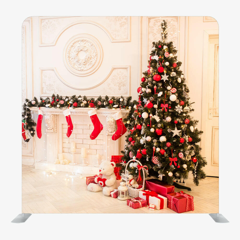 Christmas STRAIGHT TENSION FABRIC MEDIA WALL - 98.