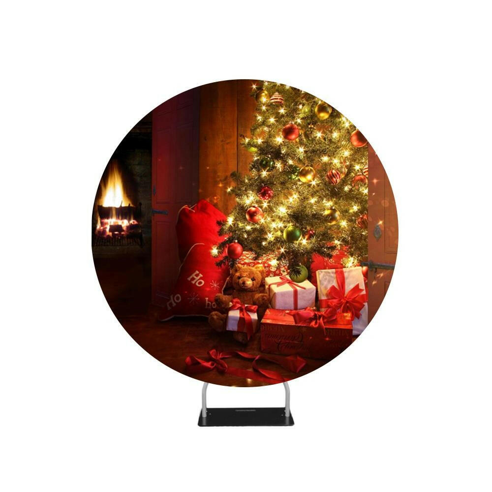 Christmas Gifts Backdrop Circle backdrop stand.