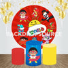 Comic Character Themed Event Party Round Backdrop Kit.