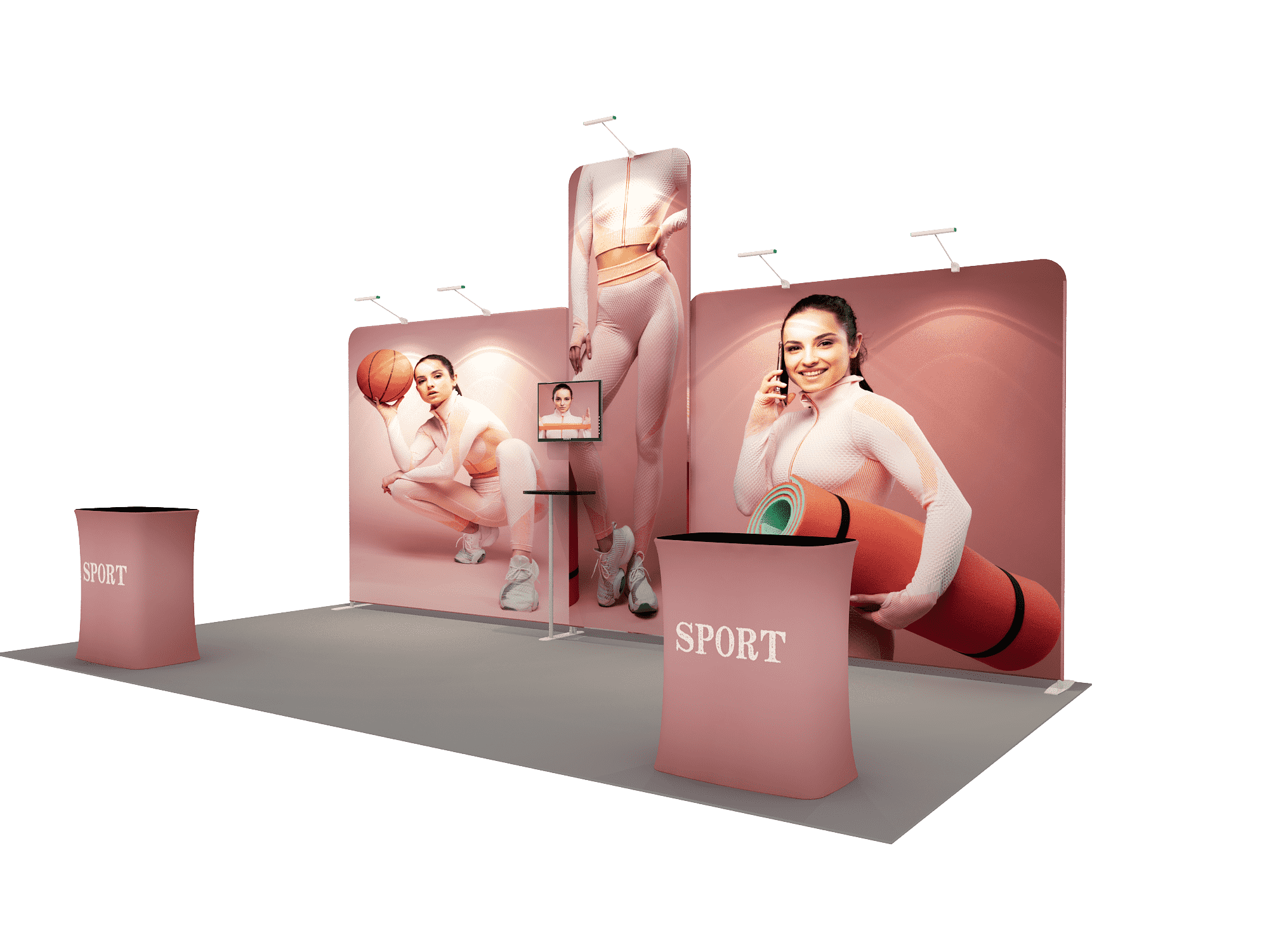 Portable Exhibit Display 6m x 3m - Model 12.