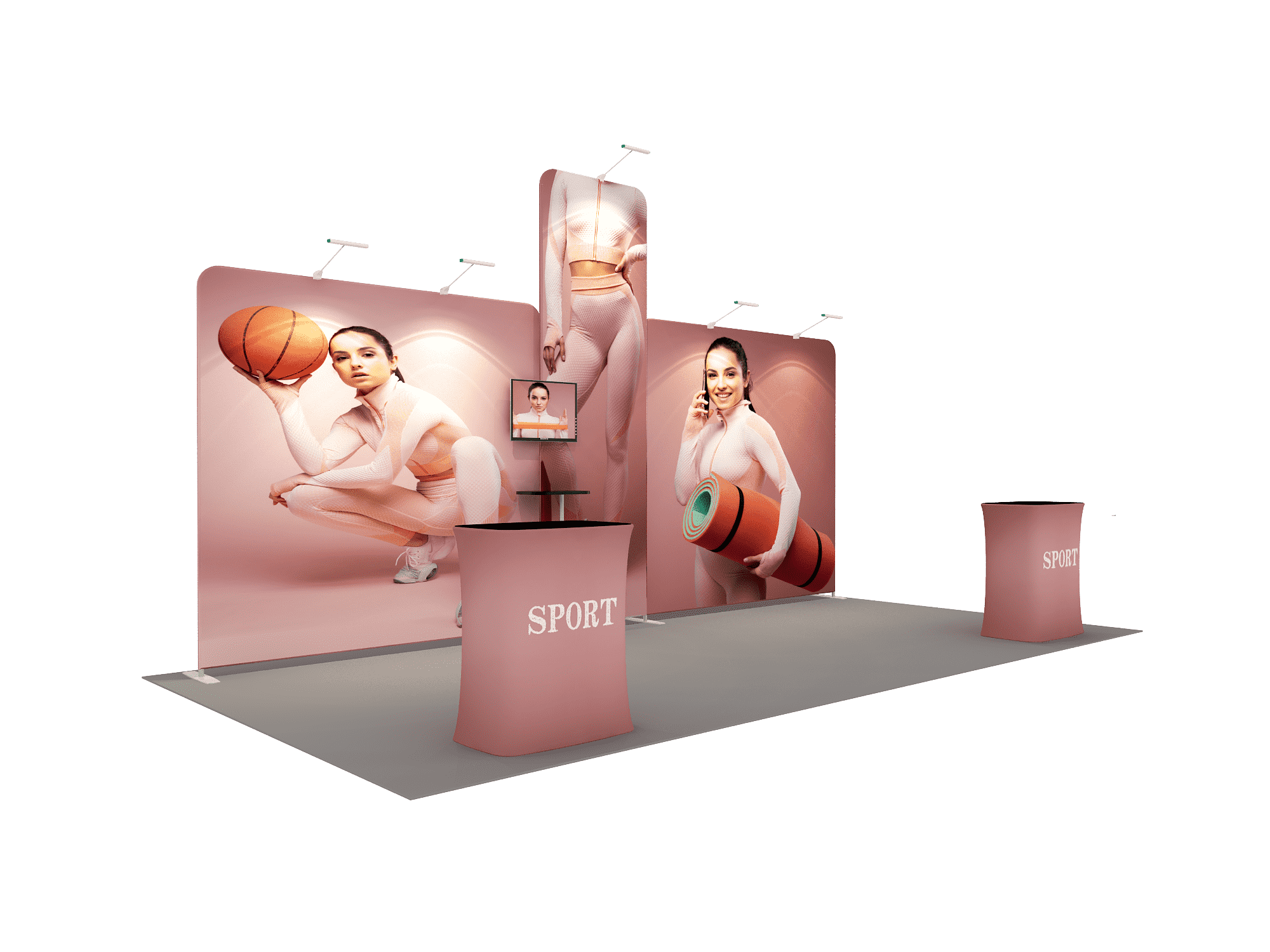 Portable Exhibit Display 6m x 3m - Model 12.