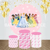Comic Princess Themed Event Party Round Backdrop Kit.