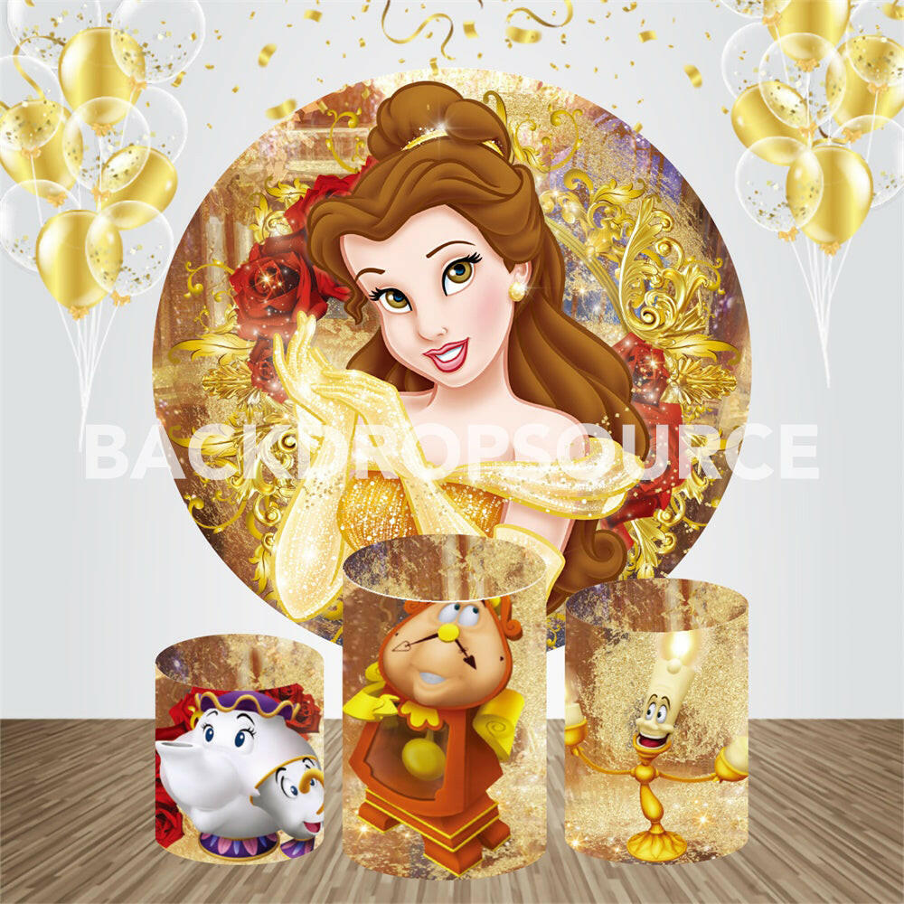 Disney Princess Event Party Round Backdrop Kit.