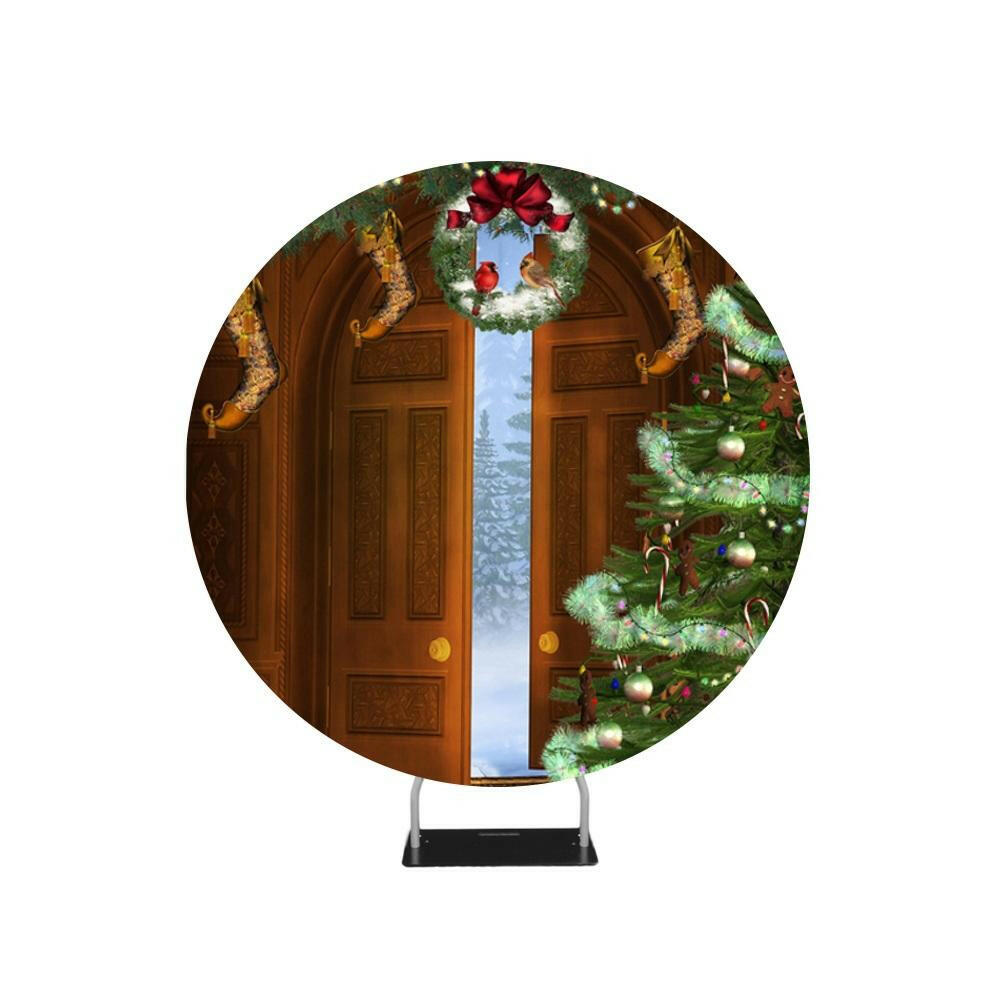 Door Step Christmas Photography Circle backdrop stand.