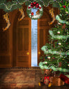Door Step Christmas Photography  Backdrop.