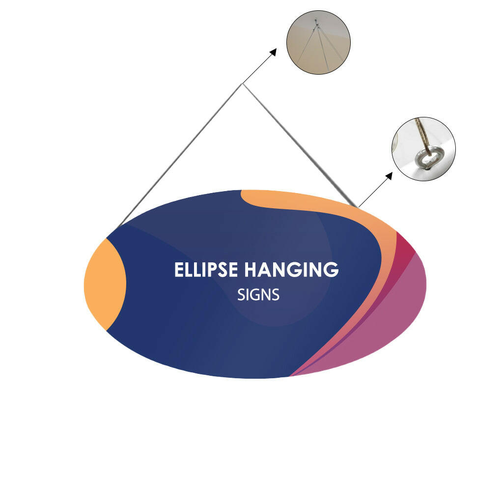 Sky Tube Ellipse Hanging Banner.