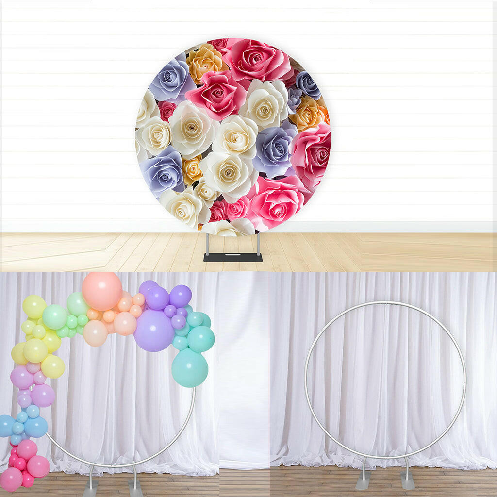 Circular Backdrop Stand ( Diameter 2m) for Wedding & Birthday Parties Decorations.