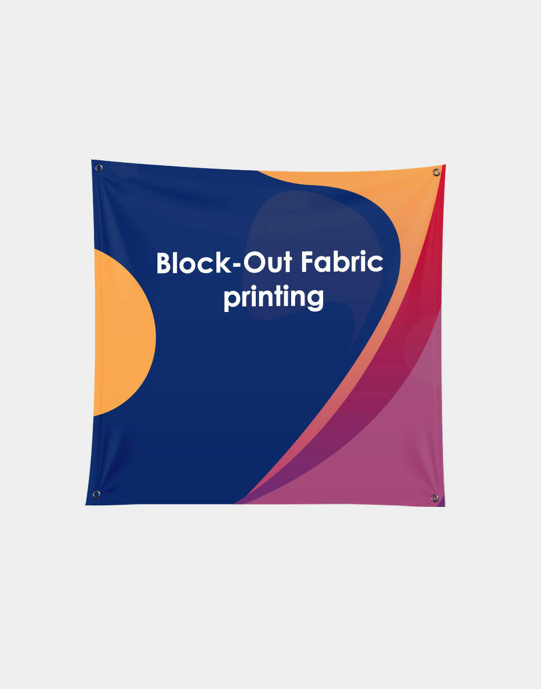 High-quality blockout fabric backdrop printing showcasing vibrant colors and premium blockout fabric material