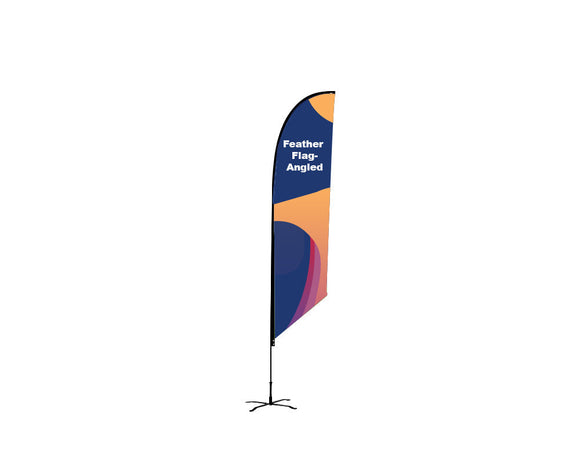 Customized Angled Feather Flag Banner Printing