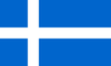 Shetland Islands County Flag in TrueKolor Wrinkle Free Fabric.