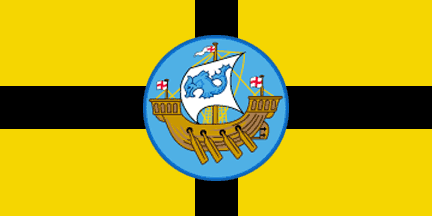 Wellington City Flag in TrueKolor Wrinkle Free Fabric.