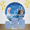 Frozen 2 Comic Characters Themed Event Party Round Backdrop Kit.