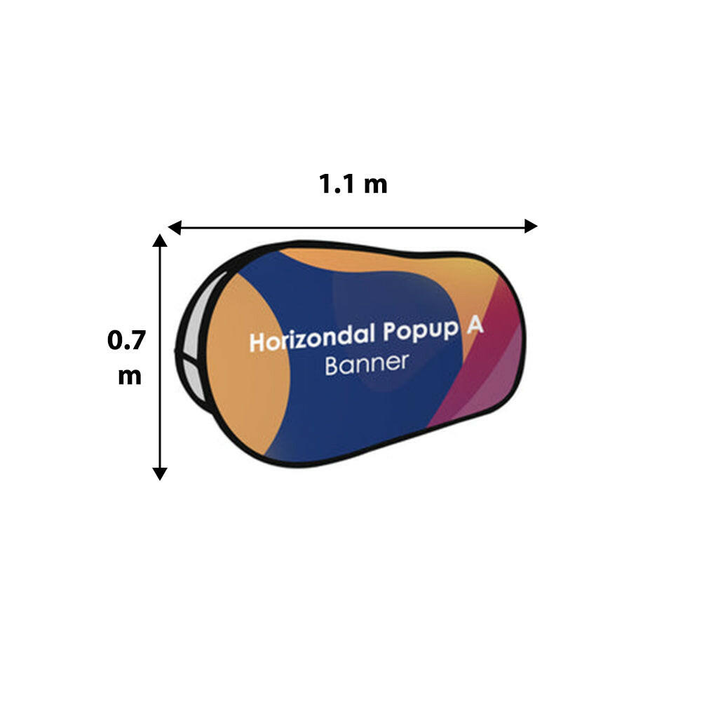 Horizontal Pop Up Banners ( Double Side Printed).