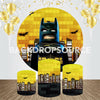 Batman Themed Event Party Round Backdrop Kit.