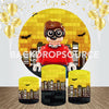 Toy Building Block Event Party Round Backdrop Kit.