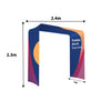 Square shape Tension Fabric Display Arch by Backdropsource NZ, ideal for exhibitions and professional events.