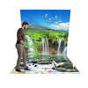 Waterfall Realist 3D Design Backdrop  L - Shaped Backwall.