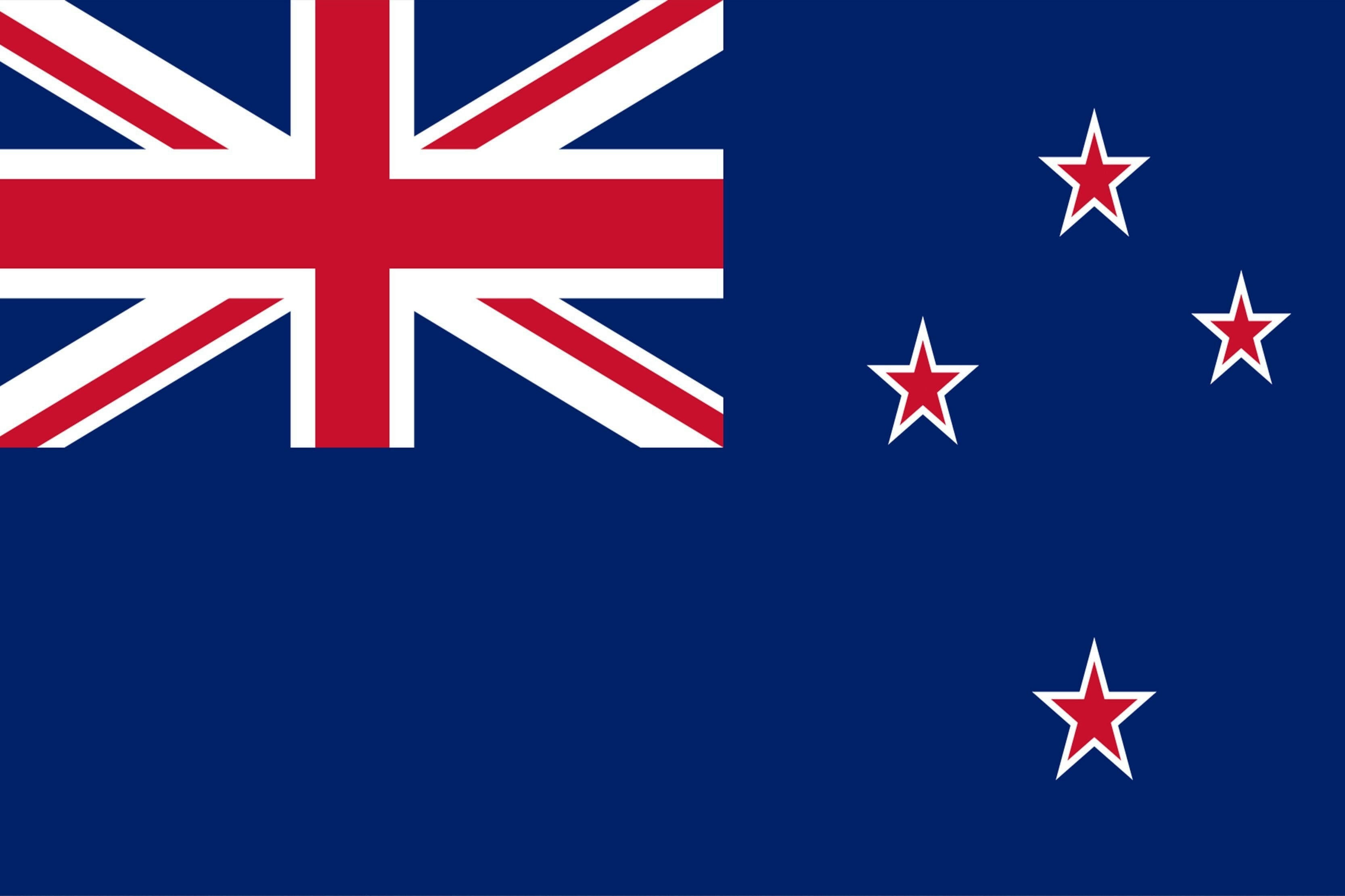 New Zealand Country Flag.