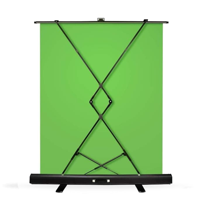 Green screen Collapsible and Retractable Chromakey Panel.