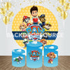 Paw Patrol Themed Event Party Round Backdrop Kit.