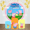 Peppa Pig Event Party Round Backdrop Kit.