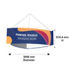 Sky Tube Pinwheel Triangle Hanging Banner.