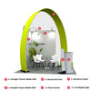 Modular Horseshoe Arch Exhibition Kit for 3m Wide Booths.