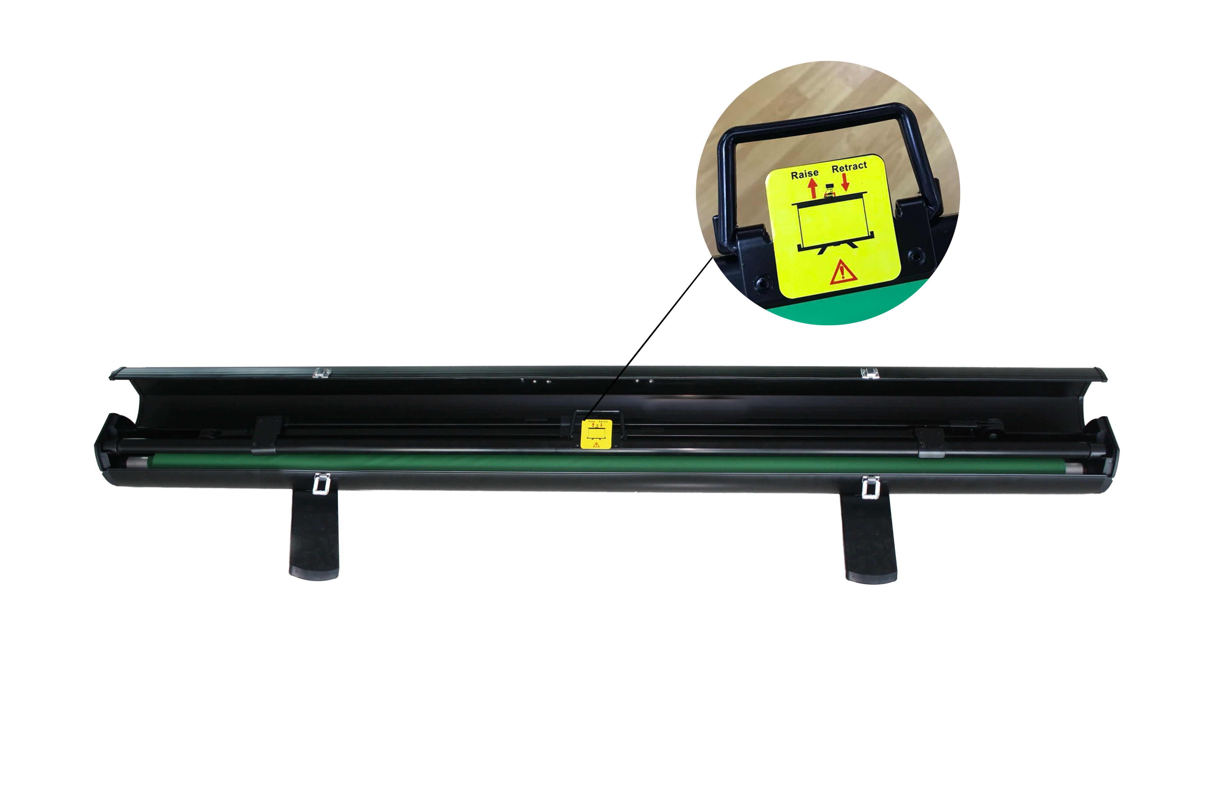 Green screen Collapsible and Retractable Chromakey Panel.