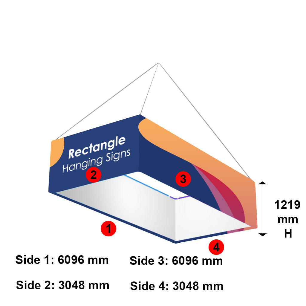 Sky Tube Rectangle Hanging Banner.