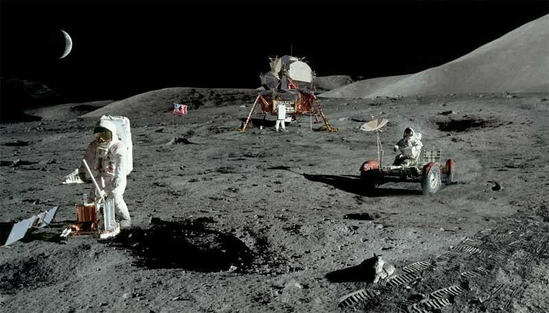 Planet Moon Surface  Backdrop.