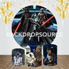 Darth Vader Event Party Round Backdrop Kit.