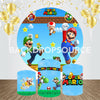 Super Mario Event Party Round Backdrop Kit.