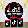 Tik Tok Event Party Round Backdrop Kit.